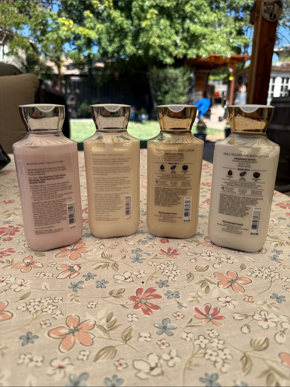 RETIRED & DISCONTINUED Bath & Body Works Body Lotion 4-Bottle Bundle Lot! - Picture 2 of 4